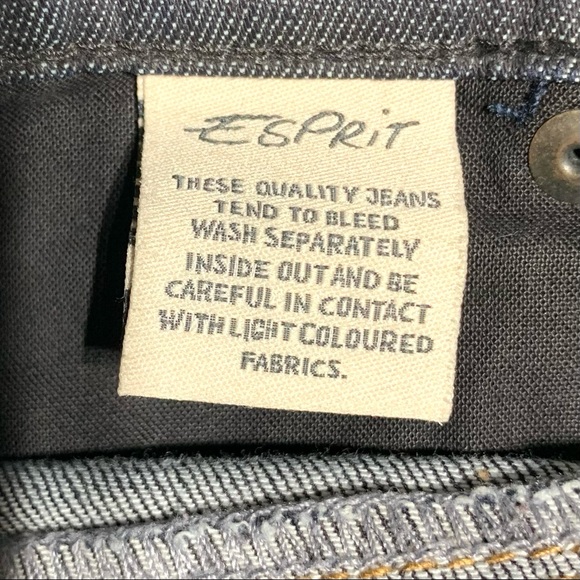 Esprit Dark Blue Washed Denim 94107 Skirt Size 6 - Picture 7 of 15